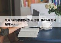 北京B2B网站建设公司价格（b2b大型网站建设）